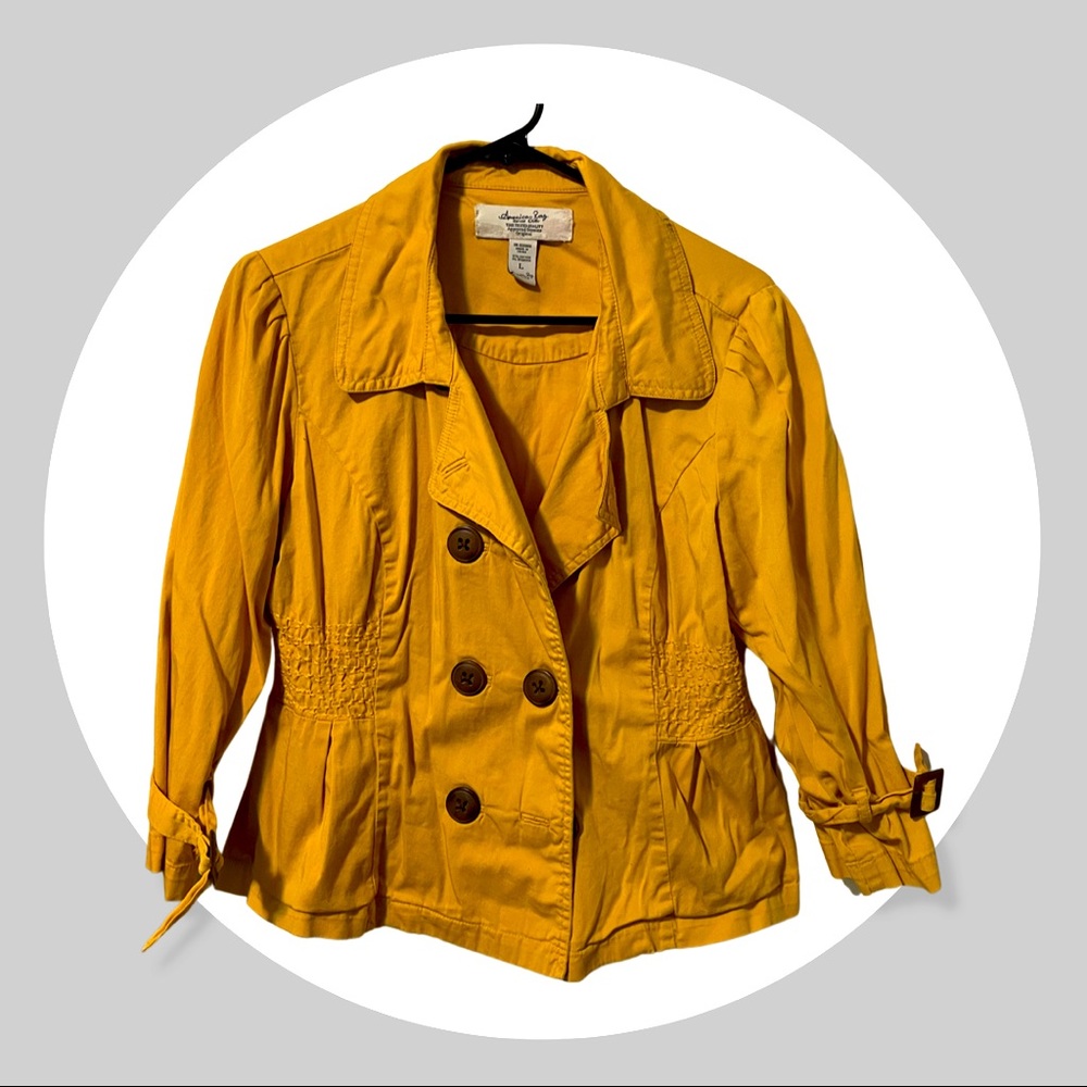 American Rag Mod Cute Mustard Yellow Jacket